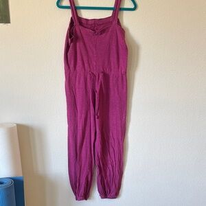 Ballet warm up romper dancer Women's Pink Jumpsuit